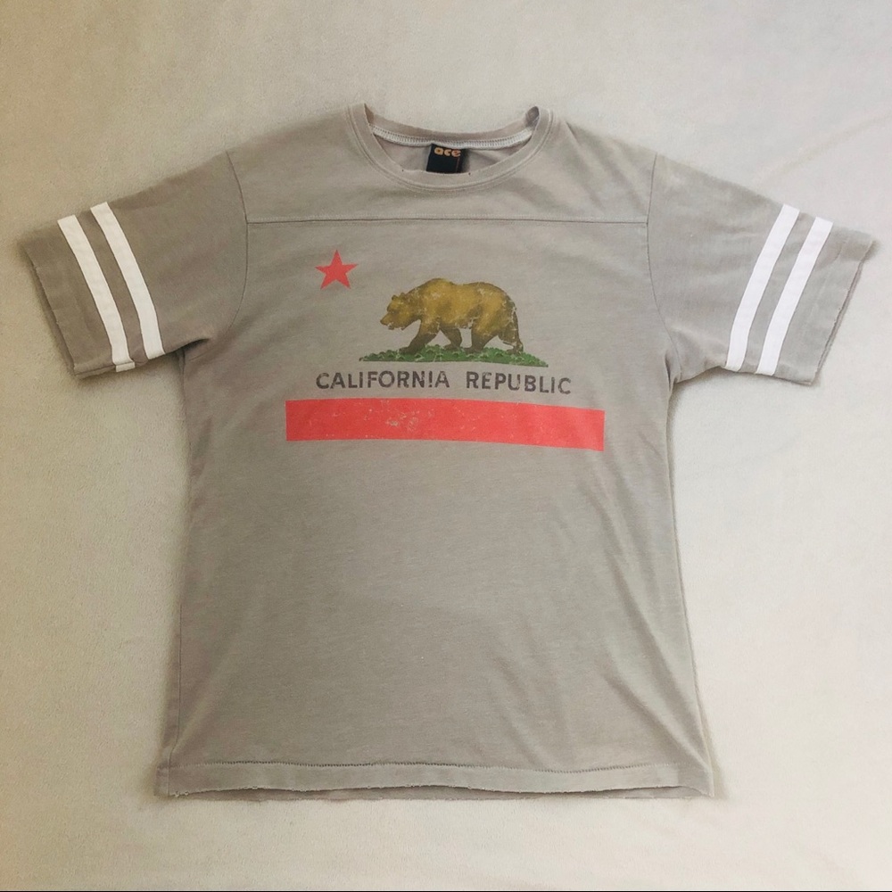 California Republic Super Soft Football Sleeve Tee